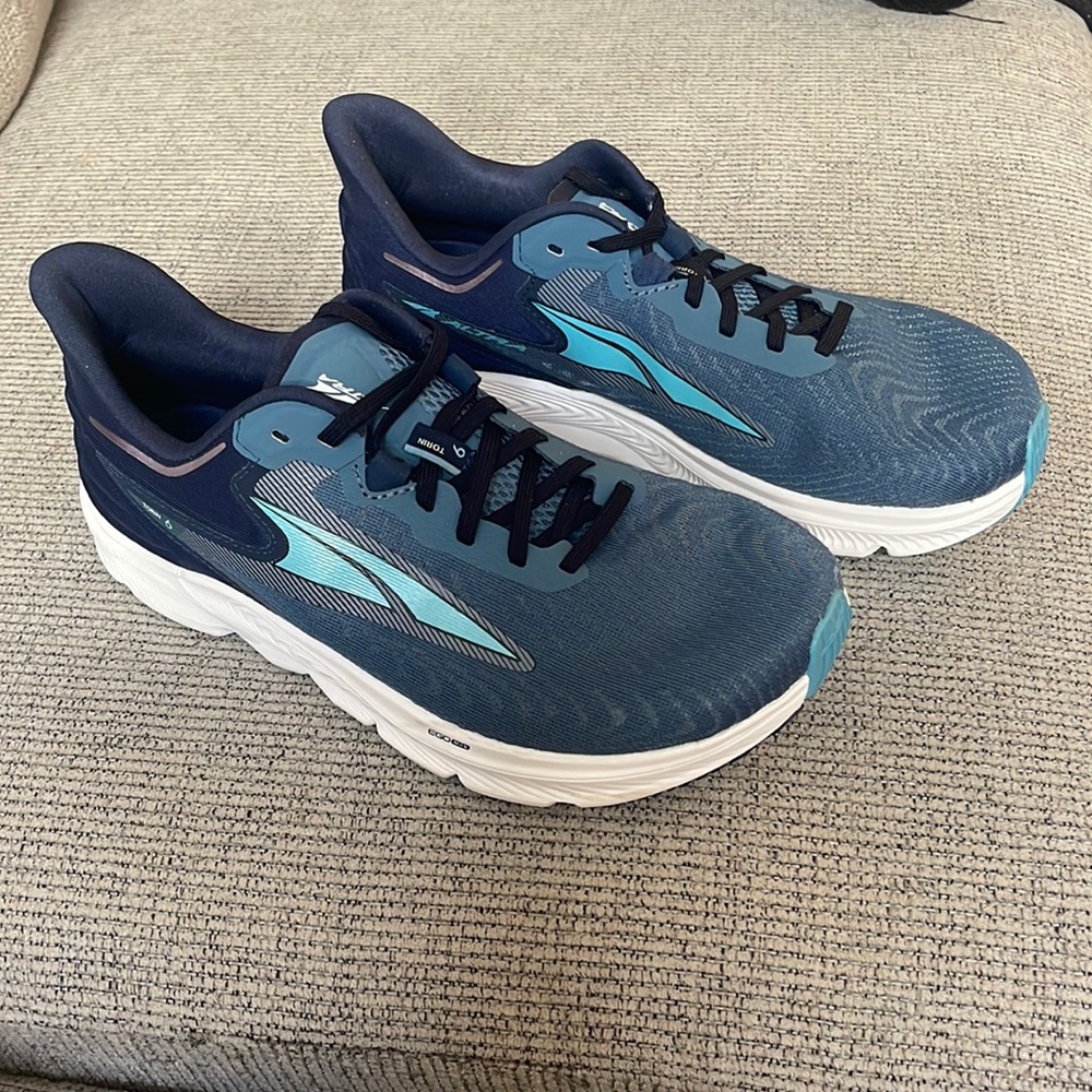 Altra Torin 6 Mens Size 8.5 Road Running Shoes Mineral Blue NEW!